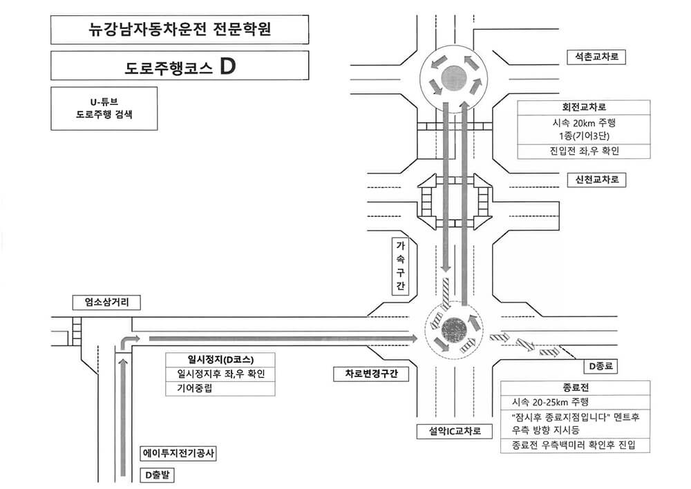 도로주행 D코스